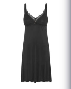 Camisola de Noite  Preta - Amamentação